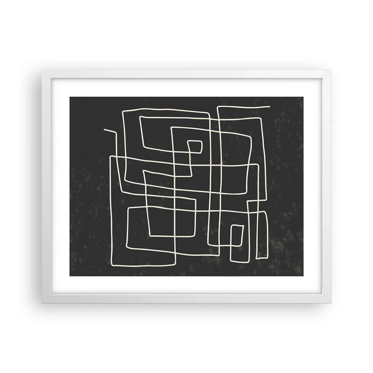 Plakat i hvid ramme - Ikke helt så enkel - 50x40 cm