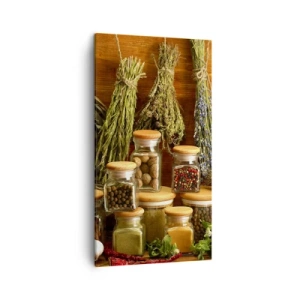 Lærredstryk - Billede på lærred - Køkkenmagi - 45x80 cm