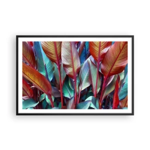 Plakat i sort ramme - Farverigt krat - 91x61 cm