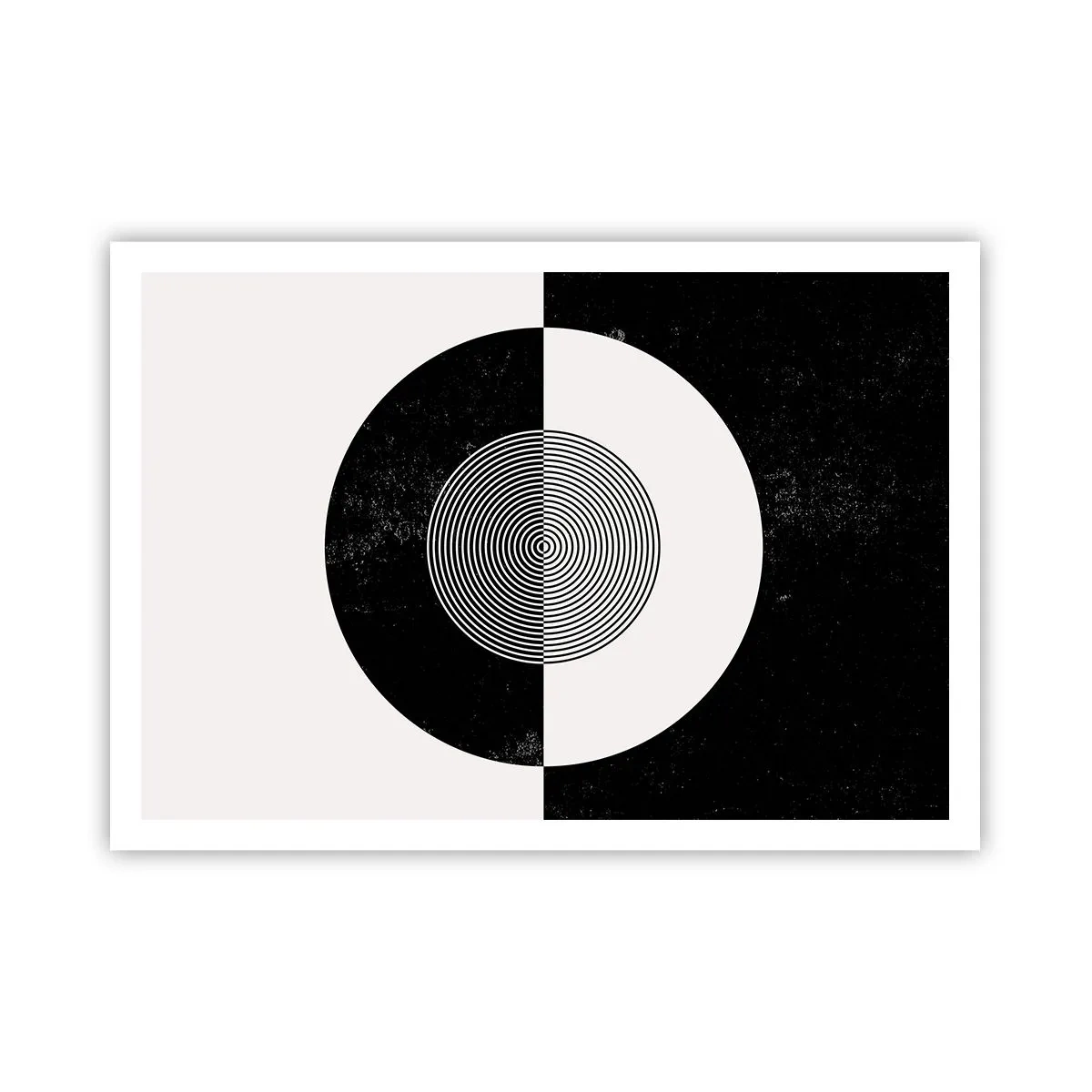 Plakat - Harmoni i sort og hvidt - 100x70 cm