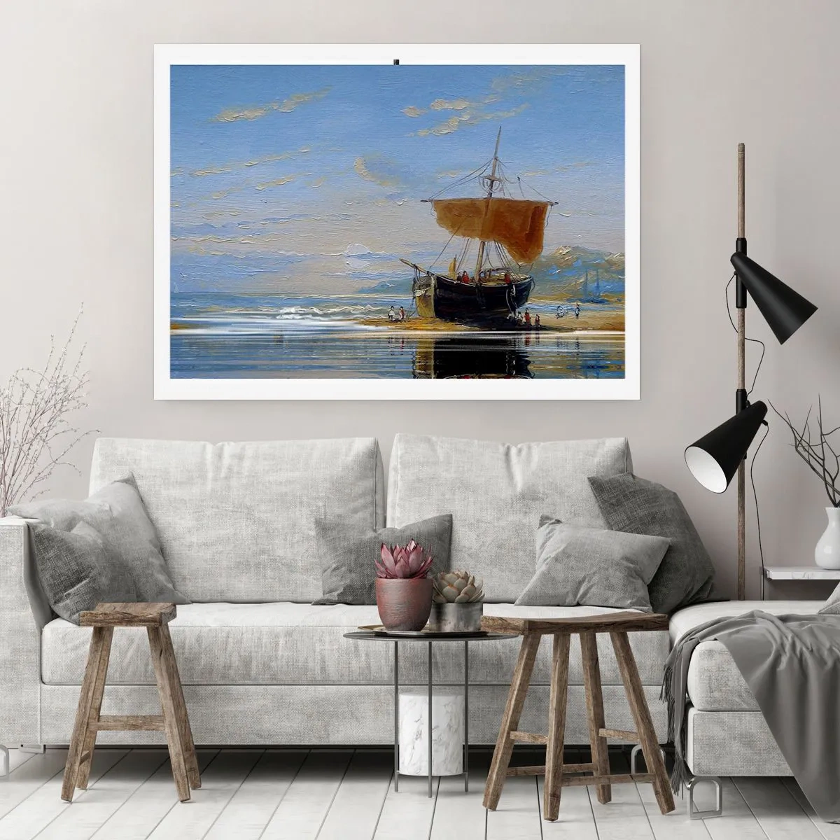 Plakat - Vand, jord, luft - 50x40 cm