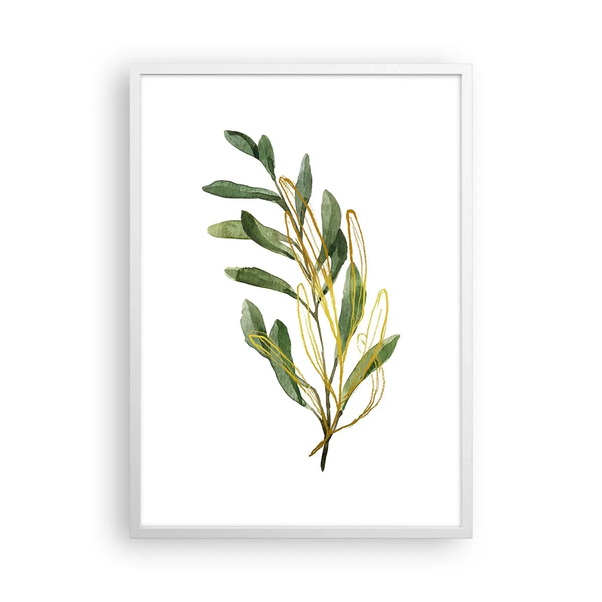 Plakat i hvid ramme - Alt, hvad der er godt - 50x70 cm