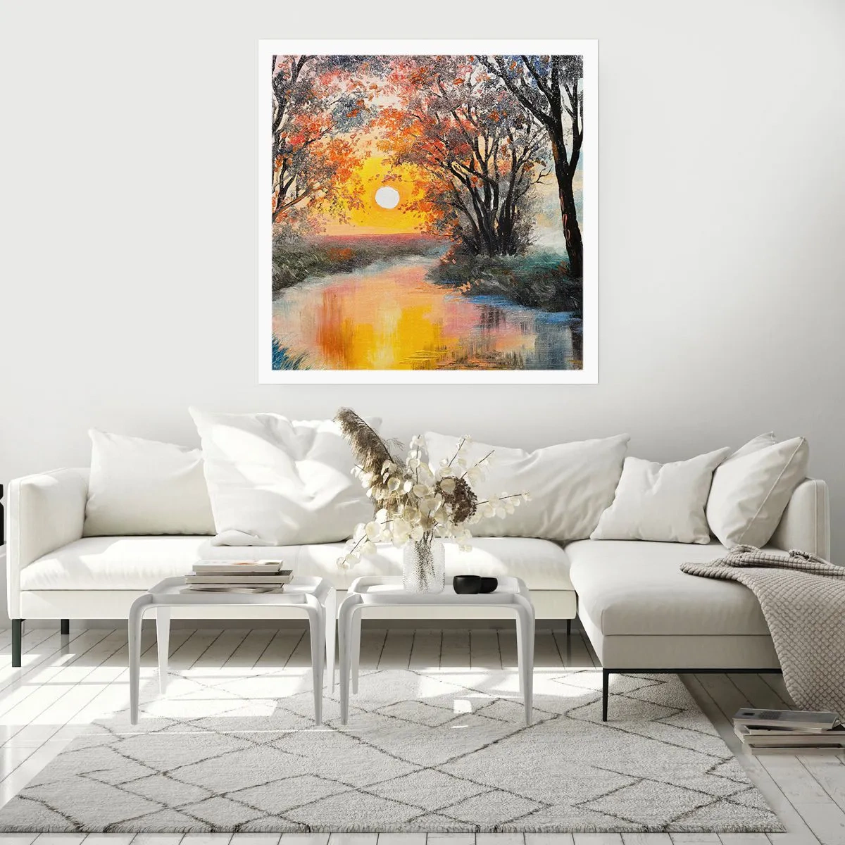 Plakat - Efterårs atmosfære - 50x50 cm
