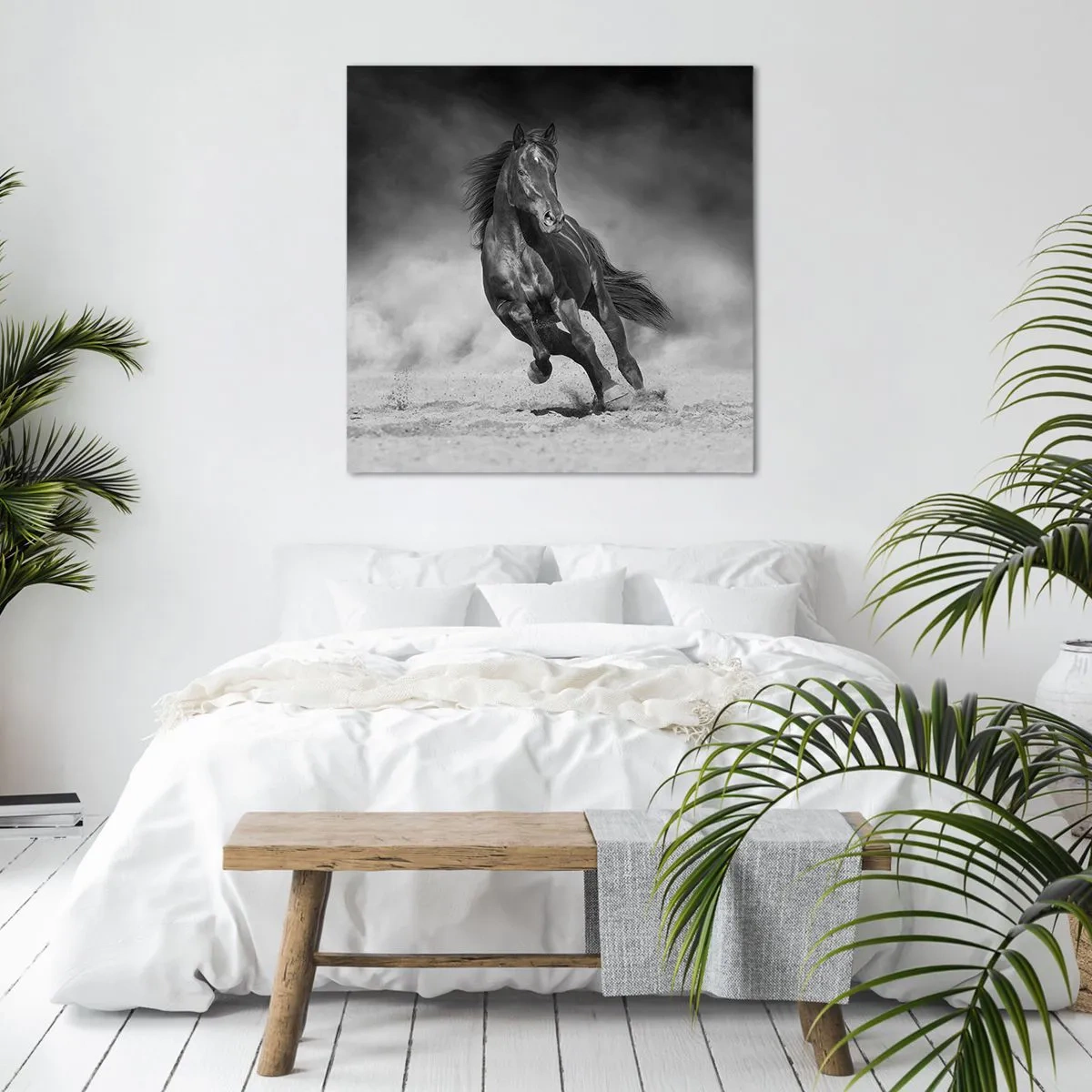 Lærredstryk - Billede på lærred - Værdig til emiren selv - 70x70 cm