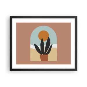 Plakat i sort ramme - Små glæder - 50x40 cm