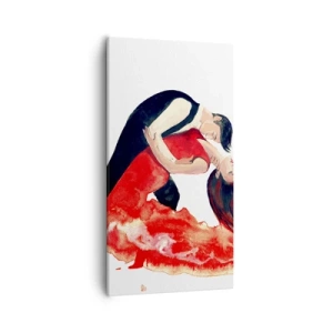 Lærredstryk - Billede på lærred - Tango - en sensuel bølge - 55x100 cm