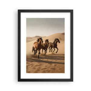 Plakat i sort ramme - Fri som vinden - 30x40 cm