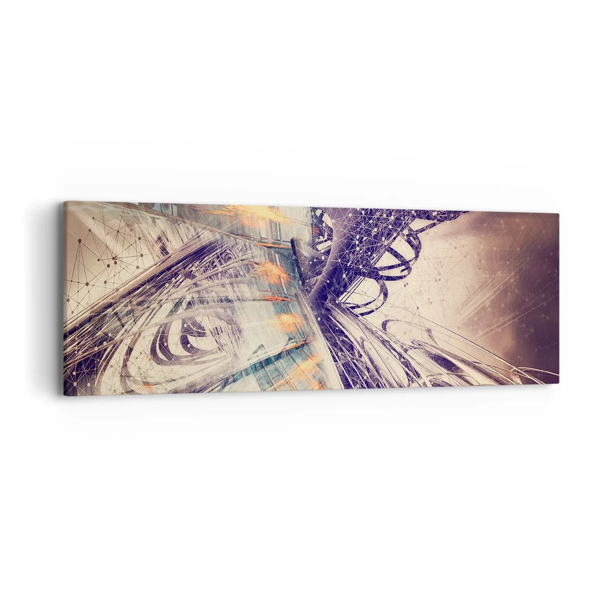 Lærredstryk - Billede på lærred - I stor hast - 90x30 cm