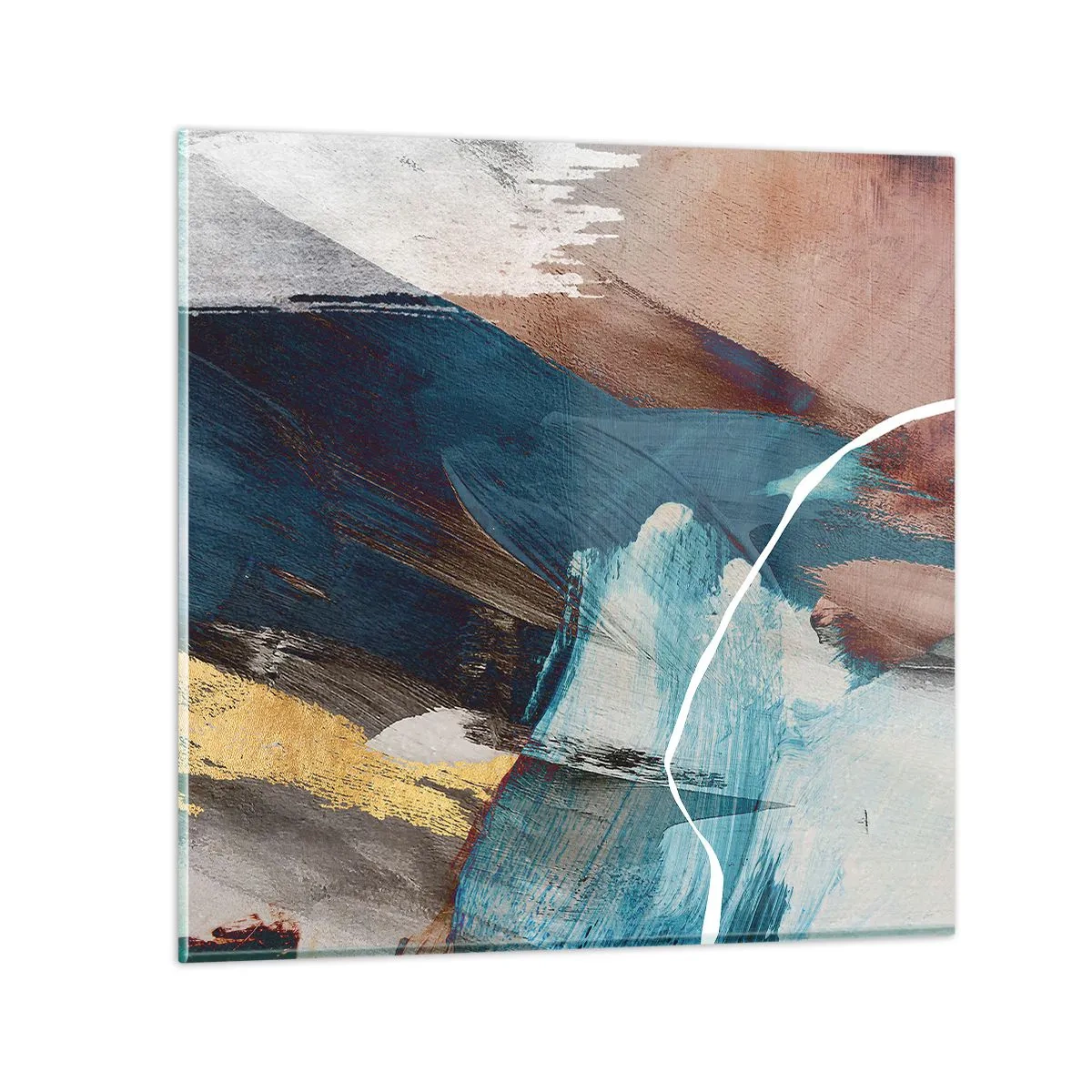 Billede på glas - Med flair og energi - 50x50 cm