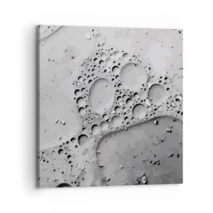 Lærredstryk - Billede på lærred - Opskummet spor - 70x70 cm