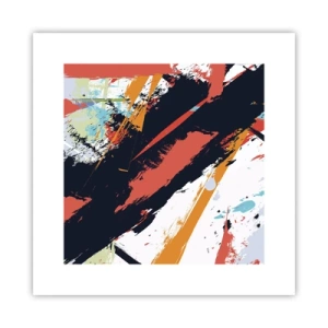 Plakat - Dynamisk sammensætning - 30x30 cm