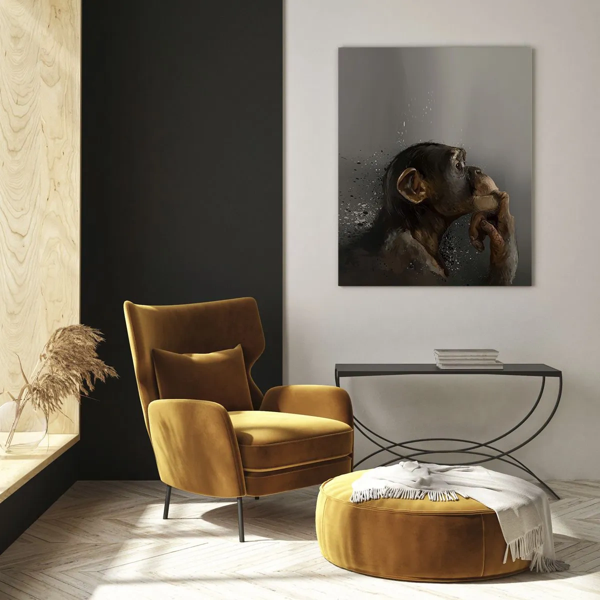 Billede på glas - Helt sikkert en tænker - 50x70 cm