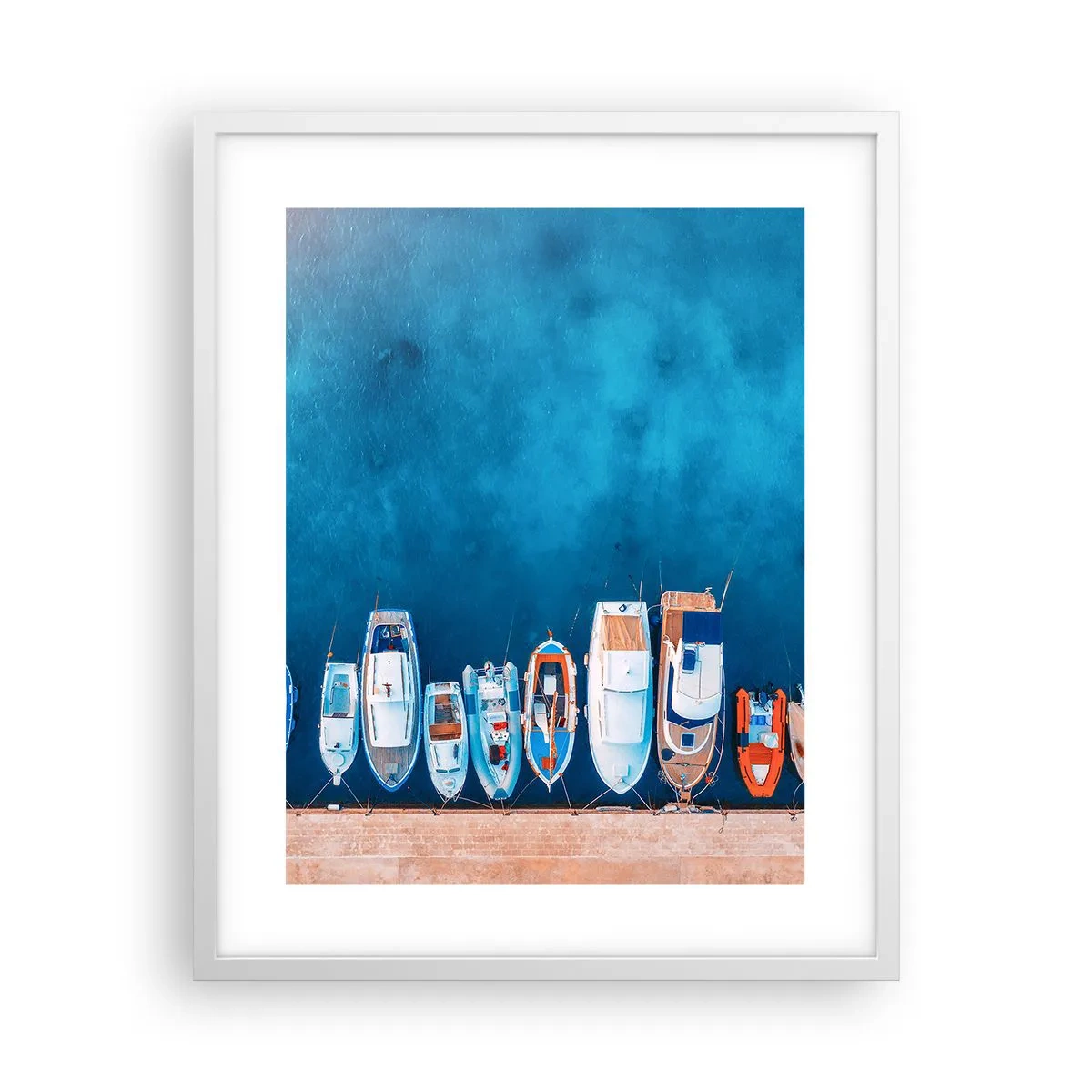 Plakat i hvid ramme - I én række - 40x50 cm