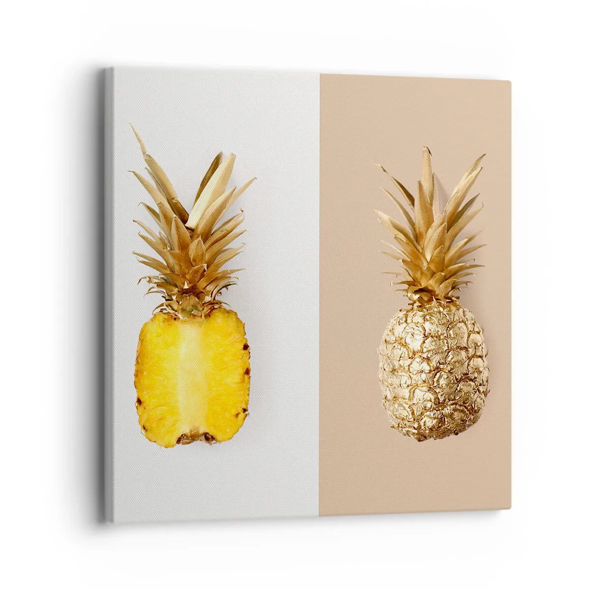 Lærredstryk - Billede på lærred - Ananas til os - 30x30 cm