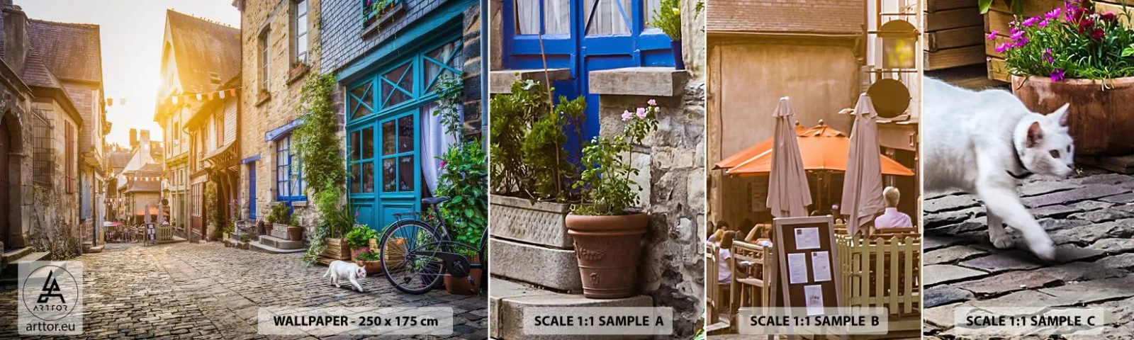 Fototapet Prøve Standard Eco - Byens hvide spøgelse - By, Frankrig, Arkitektur - 100x30 cm