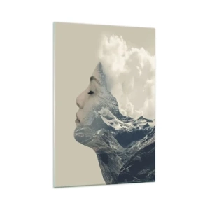 Billede på glas - Skønheden ved elementerne - 80x120 cm