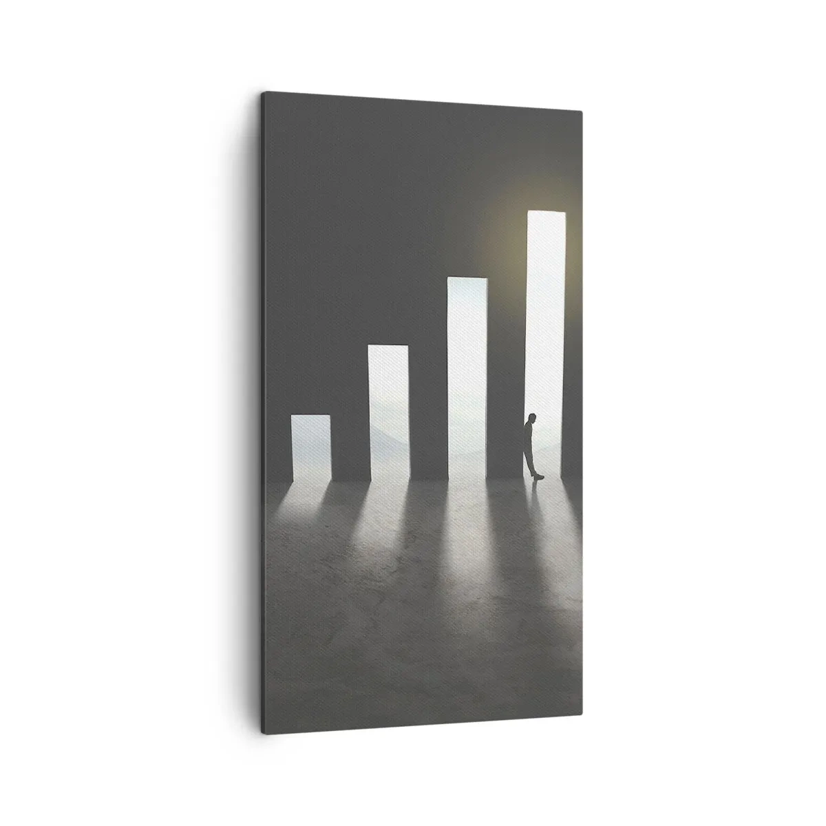 Lærredstryk - Billede på lærred - Succes - et indtryk - 45x80 cm