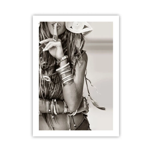 Plakat - Som en pige - 50x70 cm