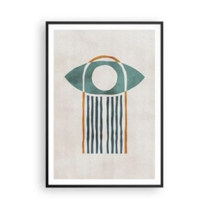 Plakat i sort ramme - Tegn og ritualer - 70x100 cm