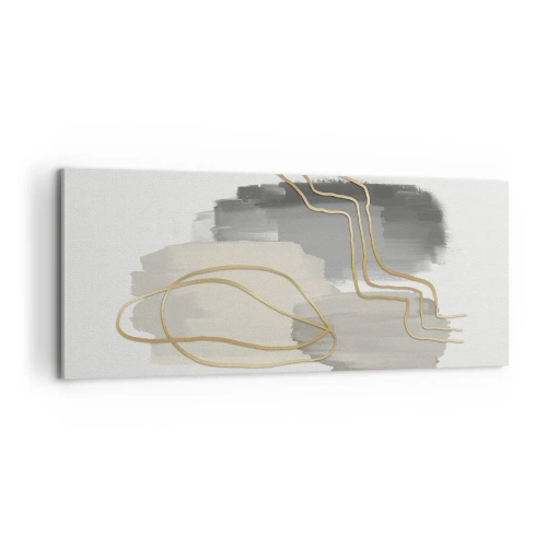 Lærredstryk - Billede på lærred - Vedholdenhed og bevægelse - 100x40 cm