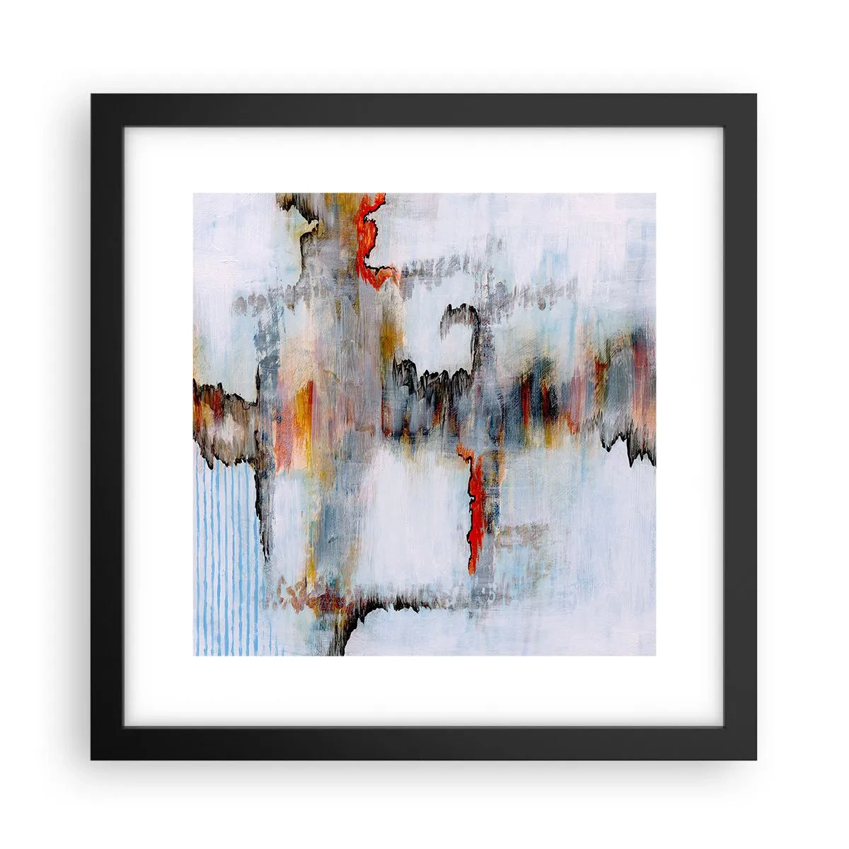 Plakat i sort ramme - En pind på vandet - 30x30 cm