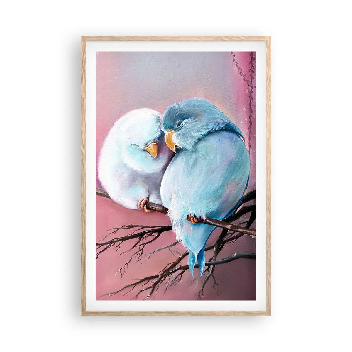 Plakat i ramme af lyst egetræ - Hvad er der at tilføje?.... - 61x91 cm