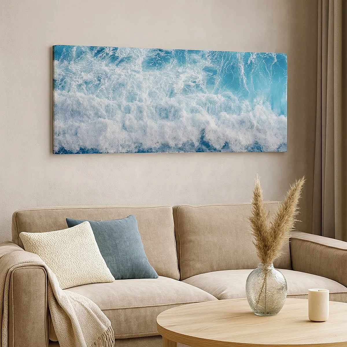 Lærredstryk - Billede på lærred - Glædeligt og i spring - 30x30 cm