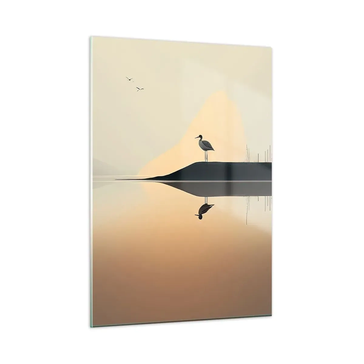 Billede på glas - Herre på søen - 50x70 cm