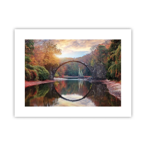 Plakat - På den anden side af spejlet - 40x30 cm