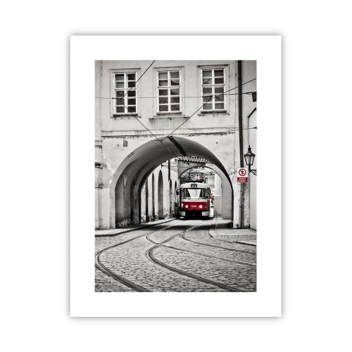 Plakat - Gennem byens labyrint - 30x40 cm