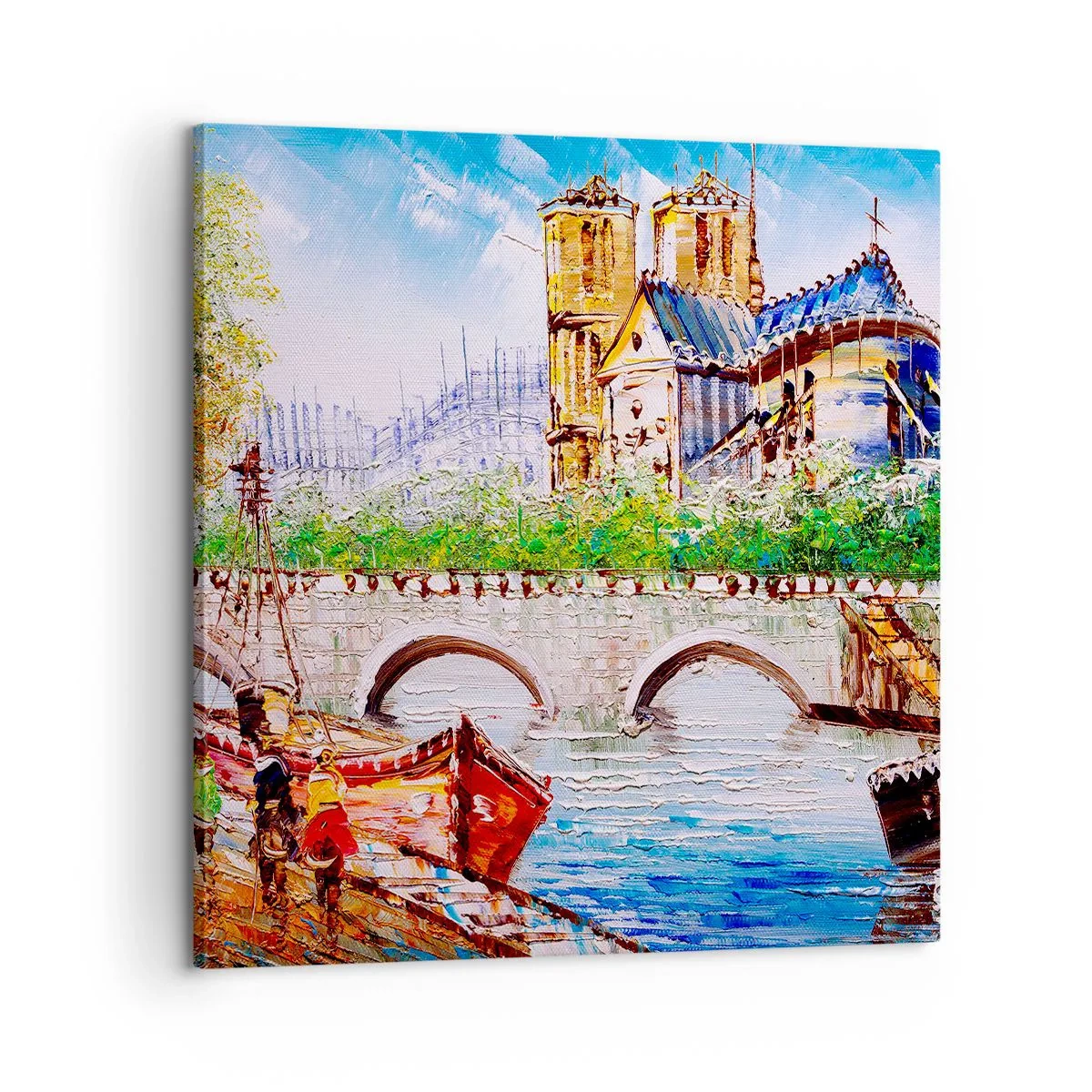 Lærredstryk - Billede på lærred - Deres tid går aldrig forbi - 60x60 cm