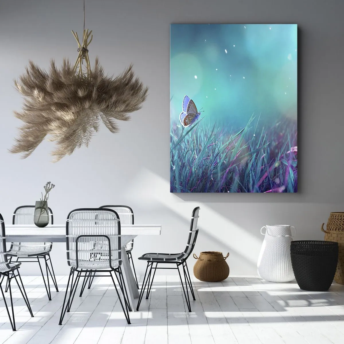 Lærredstryk - Billede på lærred - En engs hemmelige liv - 50x70 cm