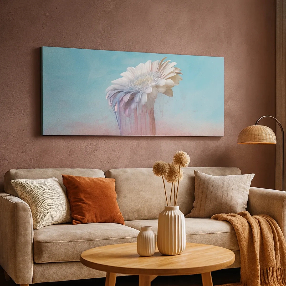 Lærredstryk - Billede på lærred - Blomster efter døden - 30x30 cm