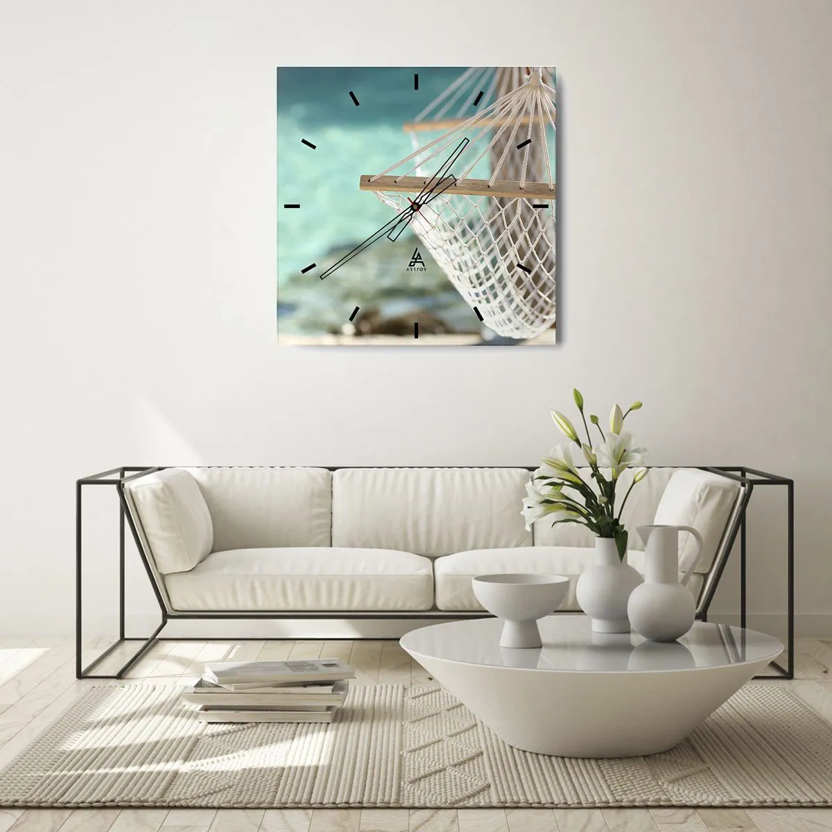 Vægur, Uret - Tid til afslapning - 30x30 cm