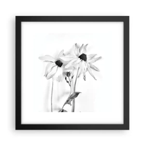 Plakat i sort ramme - Ingen ønsker at være alene - 30x30 cm