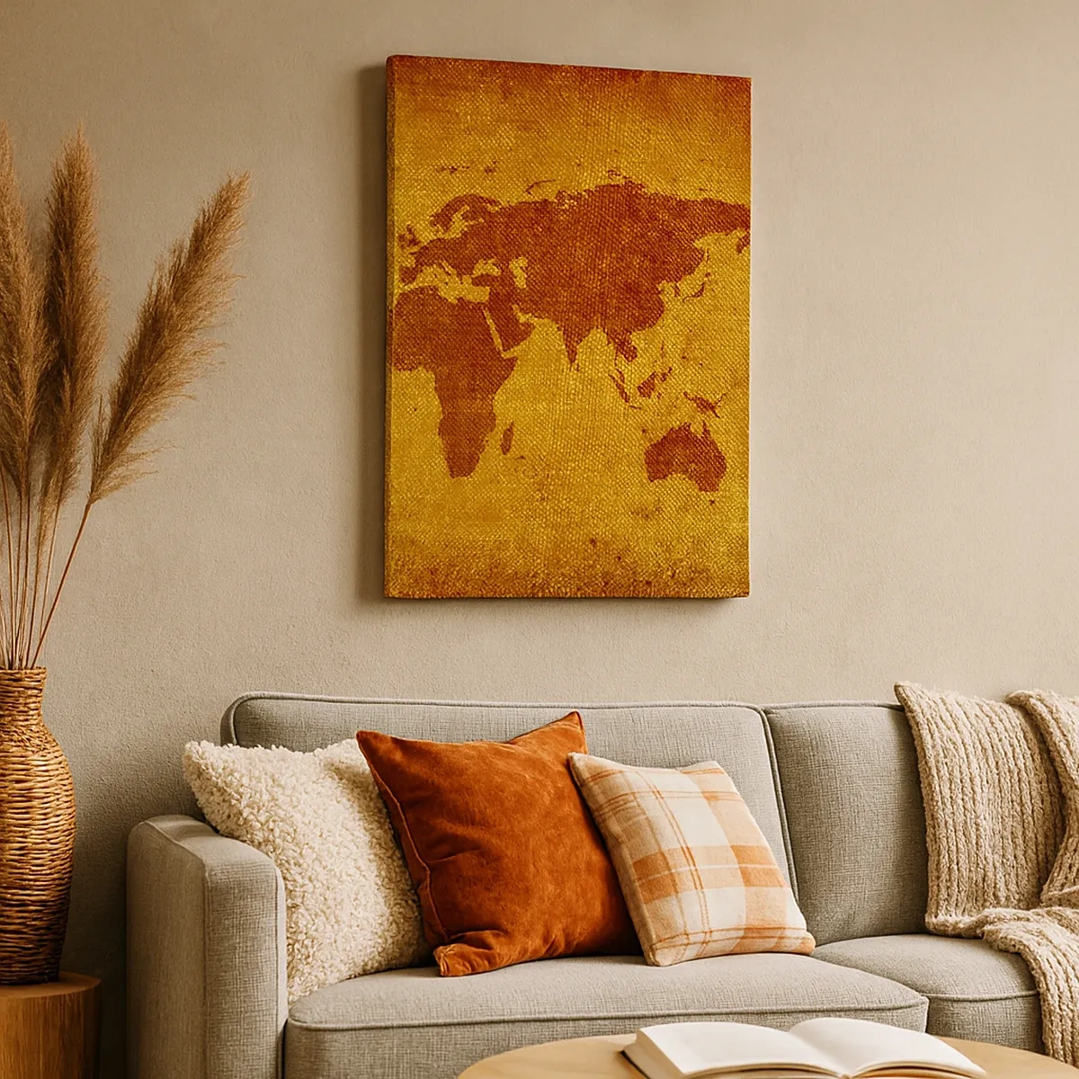 Lærredstryk - Billede på lærred - Invitation til en rejse - 50x70 cm