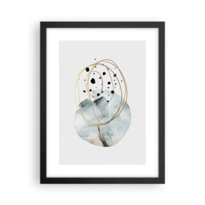 Plakat i sort ramme - I rummets favntag - 30x40 cm