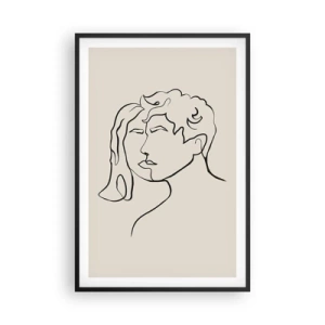 Plakat i sort ramme - Og enhed er blevet til - 61x91 cm