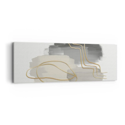 Lærredstryk - Billede på lærred - Vedholdenhed og bevægelse - 90x30 cm