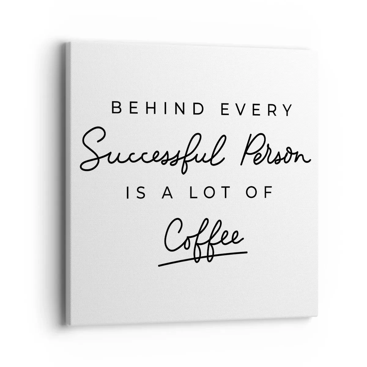 Lærredstryk - Billede på lærred - Hemmeligheden bag succes - 40x40 cm