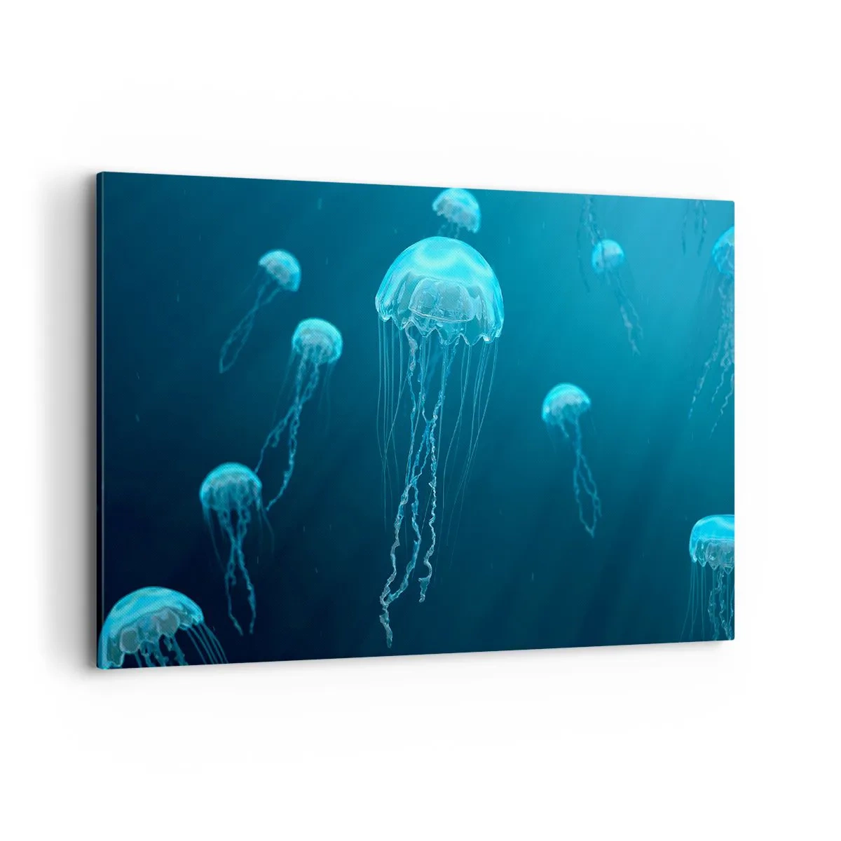 Lærredstryk - Billede på lærred - Havets dans - 120x80 cm