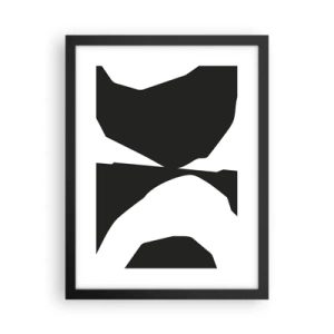 Plakat i sort ramme - Positiv-negativ - 30x40 cm