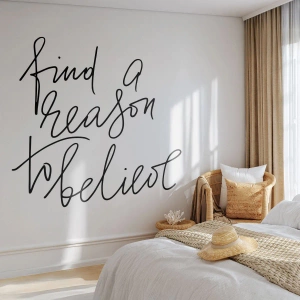 Fototapet Premium Sand - Det er muligt - Typografi, Bekræftelse, Maxim - 300x210 cm