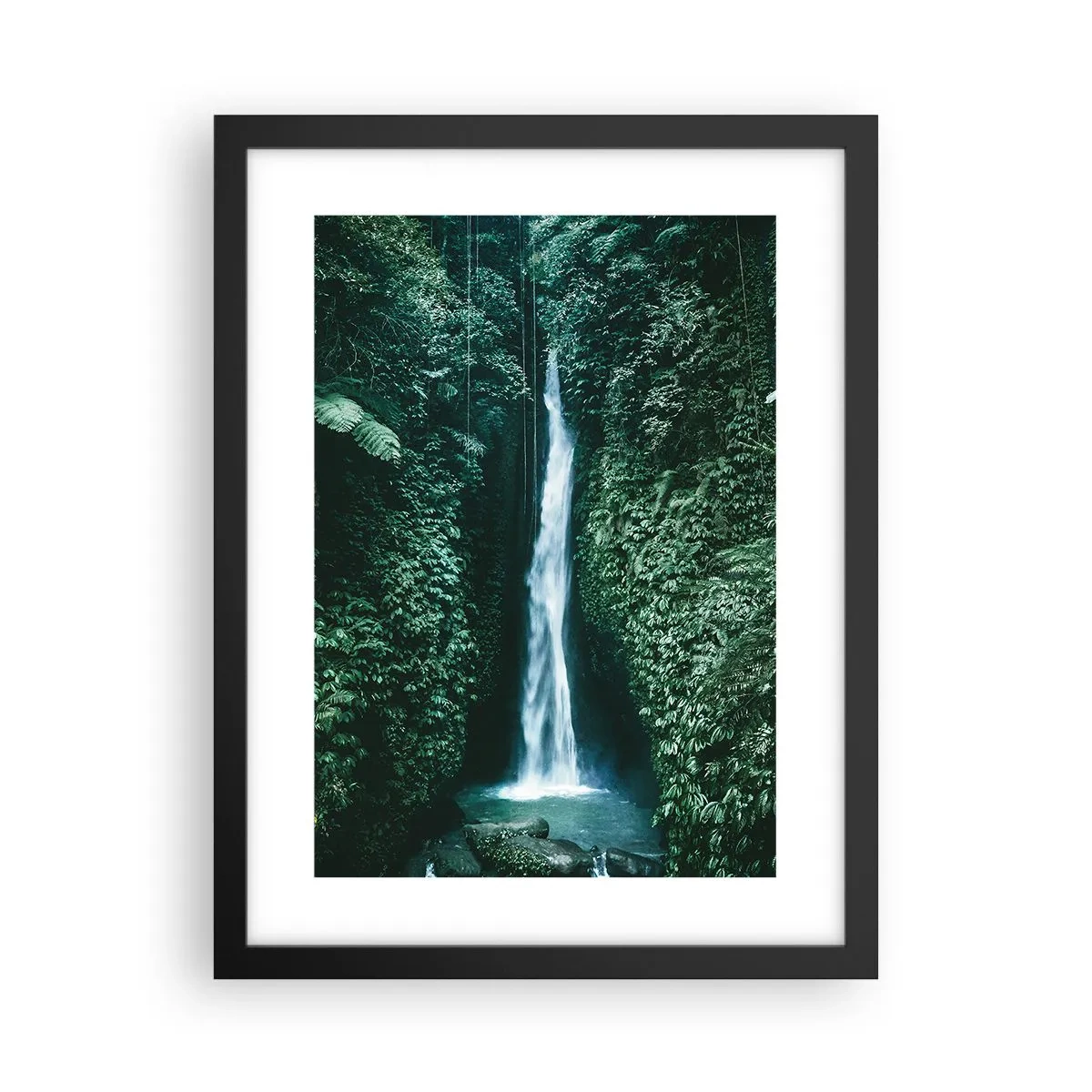 Plakat i sort ramme - Tropisk spa - 30x40 cm