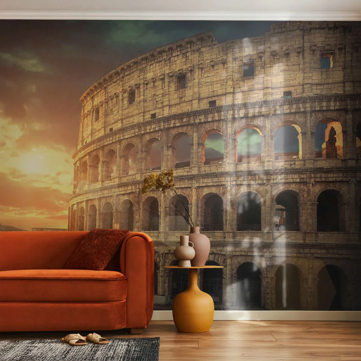 Fototapet Standard Eco - Kolossalt indtryk - Colosseum, Rom, Arkitektur - 200x140 cm