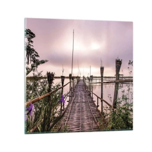 Billede på glas - Den stille og rolige atmosfære i Asien - 70x70 cm