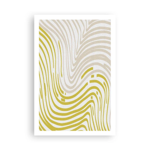 Plakat - Komposition med et blidt sving - 61x91 cm