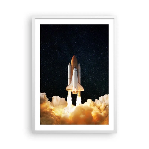 Plakat i hvid ramme - Ad astra! - 50x70 cm