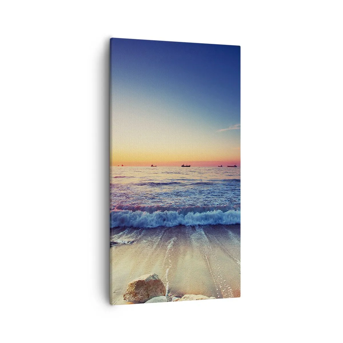 Lærredstryk - Billede på lærred - Og hvad er der bag horisonten? - 55x100 cm