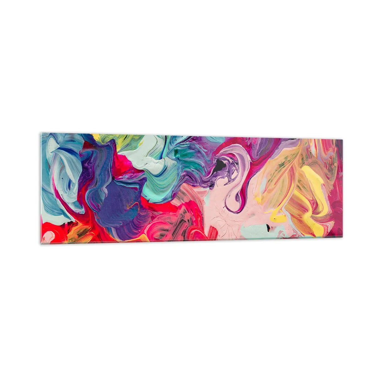 Billede på glas - Farvernes fødsel - 160x50 cm